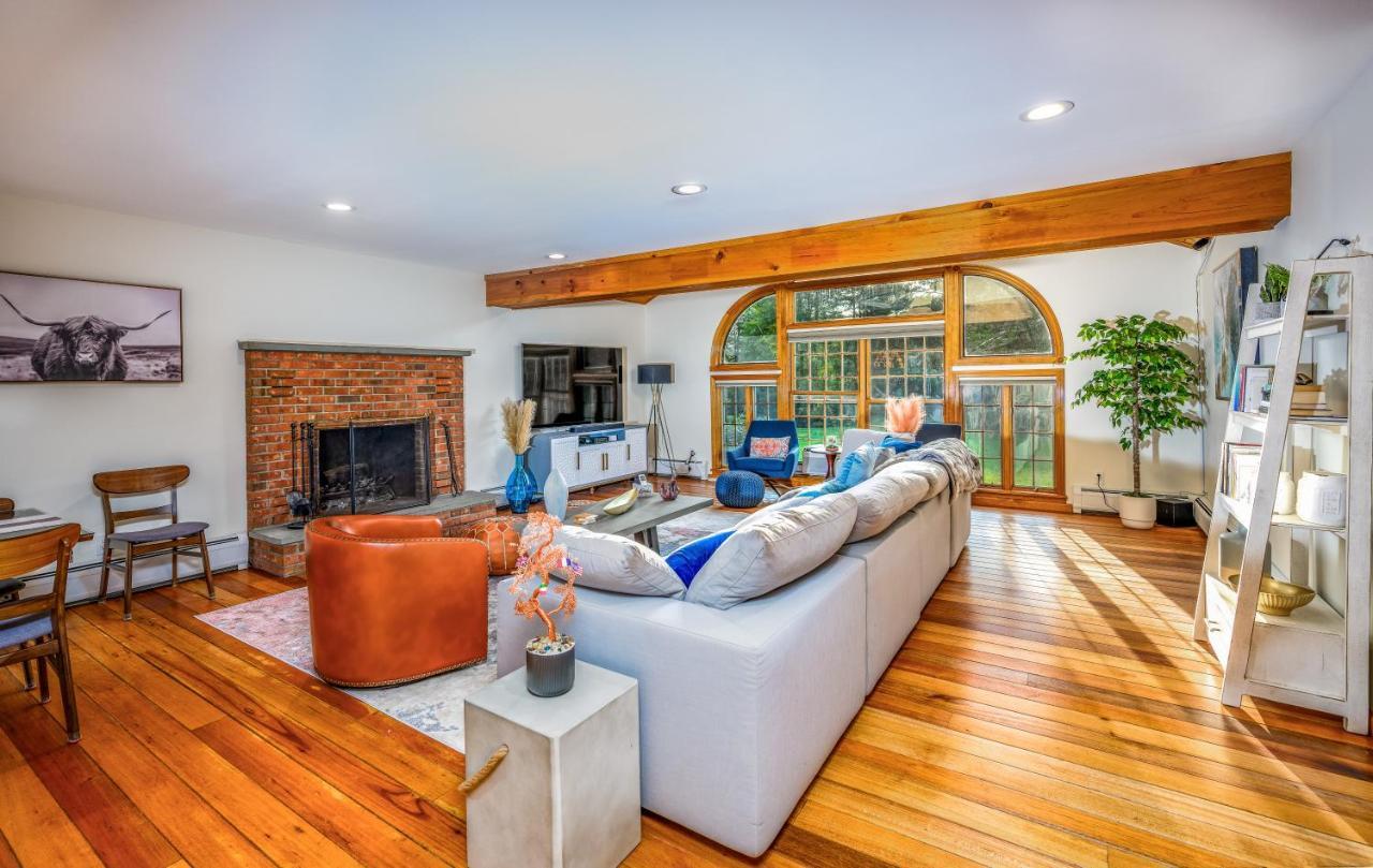 Mountain Blue Vista - Luxury Retreat Near Ski Resorts With Pond, Firepit And Hot Tub Windham Kültér fotó